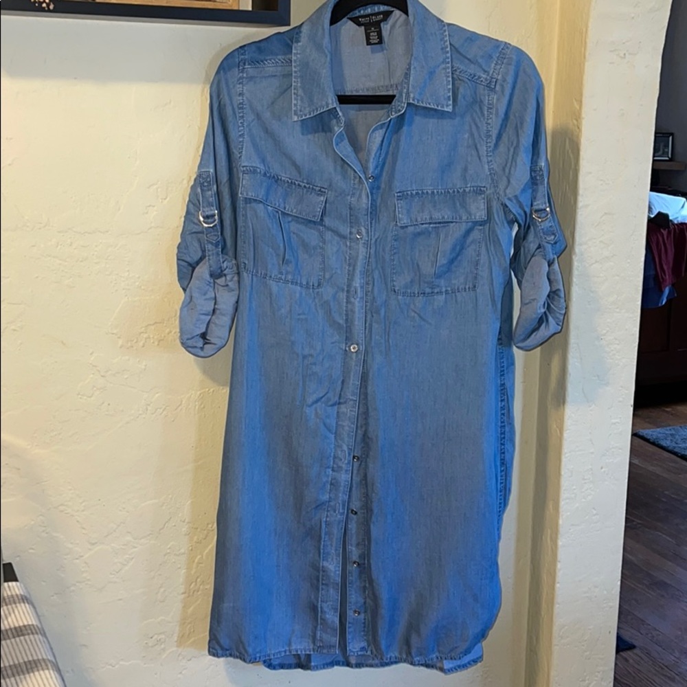 White House Black Market Denim Dress